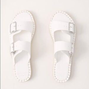*Reserved* Abercrombie Espadrille Buckle Slides